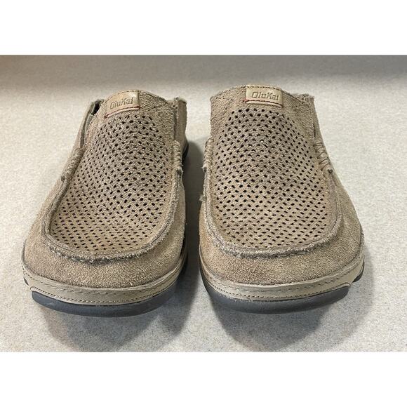 Olukai Moloa Kohana Casual Shoes Slip On Leather Brown Suede Men’s Sz 43EU/ 10US main image 8
